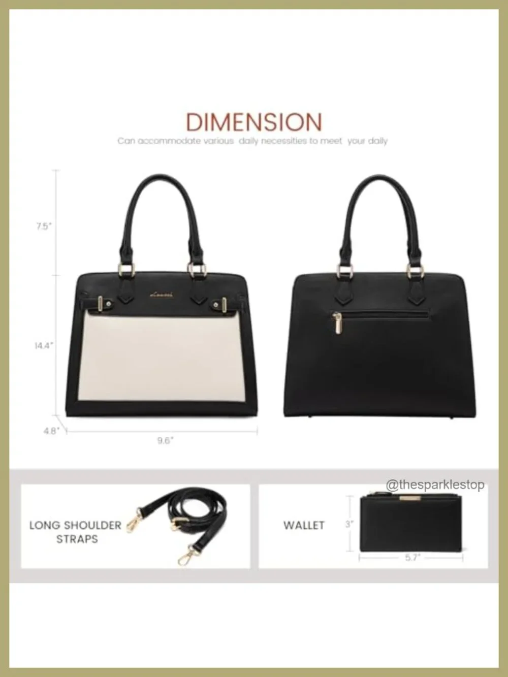 PU Leather Tote Shoulder Bag Satchel Purse Handbag with Adjustable Strap